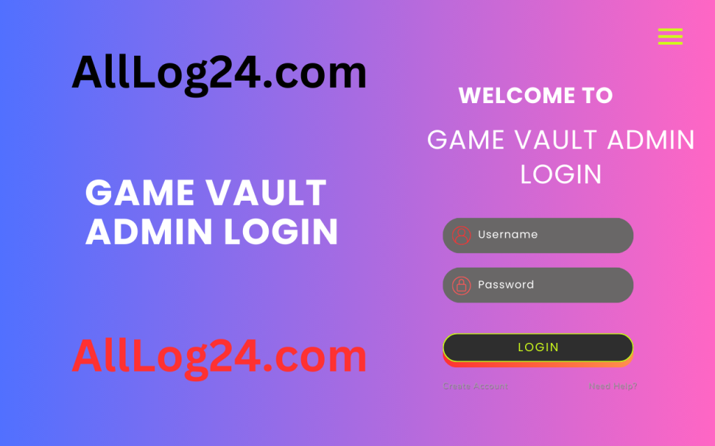 Game Vault Admin Login