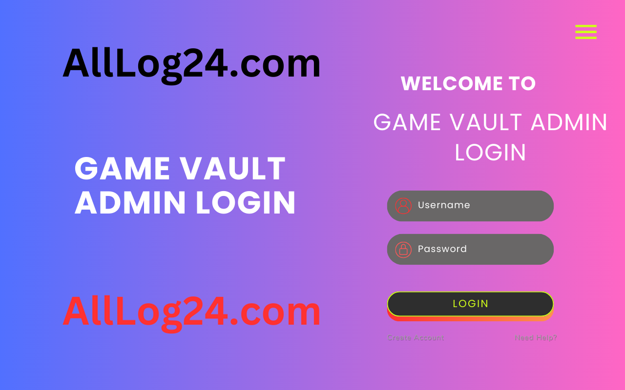 Game Vault Admin Login