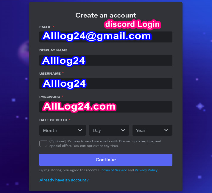 Discord Login